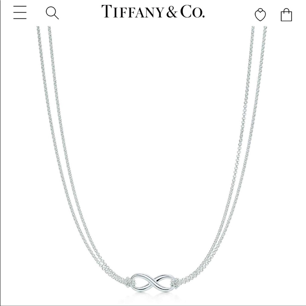 Tiffany & Co Infinity Double Chain Necklace